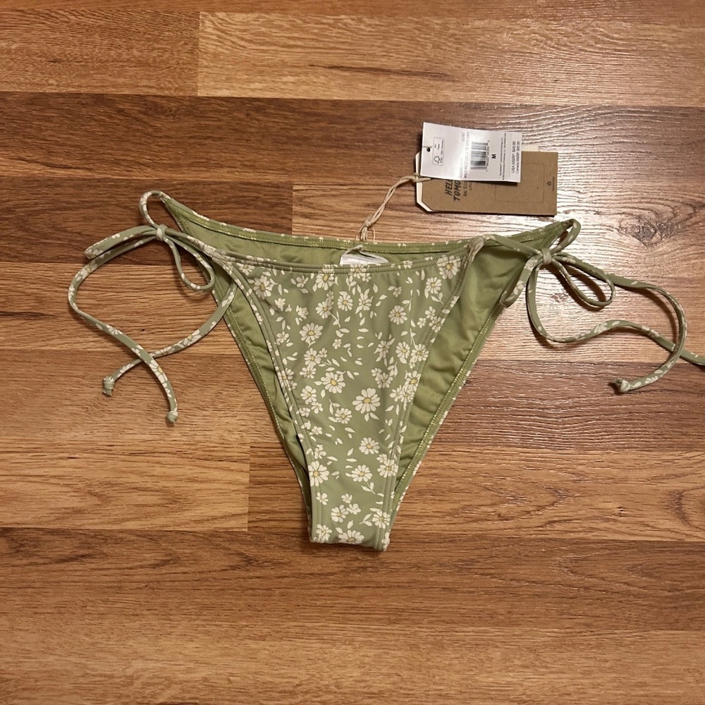 NWT Billabong Wild West Ditsy Tie Side Hike Bikini Bottom